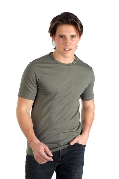 Lee Cooper Gael Men's 100% Cotton O Neck T-Shirt Khaki