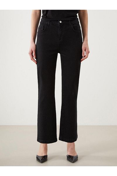 LC Waikiki Elastic Waist Flare Women's Jean Trousers