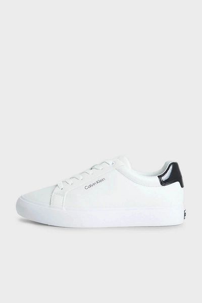 Calvin Klein Pantofi de damă din piele naturală cu logo alb și negru