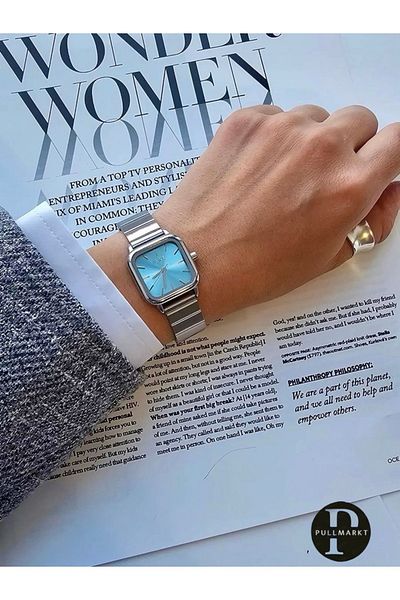 pullmarkt Dial Baby Blue - Square Wristwatch