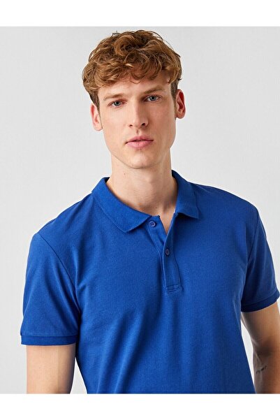 YCN TEKSTİL Βασικό μπλουζάκι με γιακά πόλο για το σχολείο και την εργασία