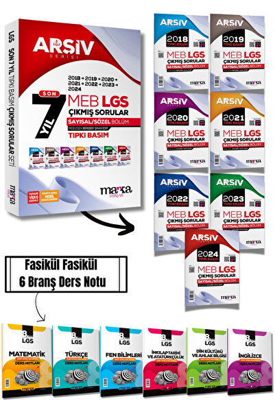 Marka Yayınları 8. Sınıf Lgs Tüm Dersler Özet Konu Anlatımı Ve Tüm Dersler Deneme Seti