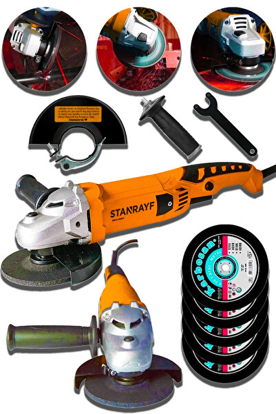stanrayf Alman 6200 W Metal Şanzuman Bakır Sargılı Avuç Içi Taşlama Demir Met...