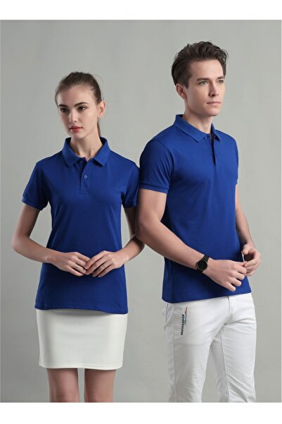 YCN TEKSTİL Πόλο μπλουζάκι με λαιμόκοψη Unisex-νεανικό Μπλε Χρώμα