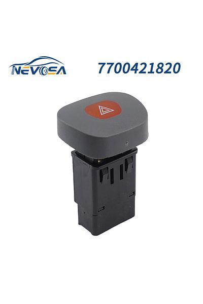 Choice 7700421820 NEVOSA 7700421820 Car Power Emergency Hazard Warning Flash Light Single Button Switch For