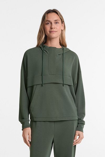 Oysho Soft-touch sweatshirt with modal and zip