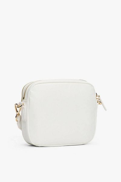 Tommy Hilfiger Tommy Hilfiger Monogram Cross Strap White Camera Bag