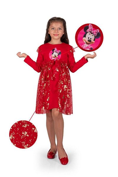 diamondstar Rochie pentru fetiță Mickey pentru petrecere pentru ziua de naștere și costum de spectacol