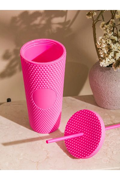 LC Waikiki Lcw Accessories Printed Glass with Straw