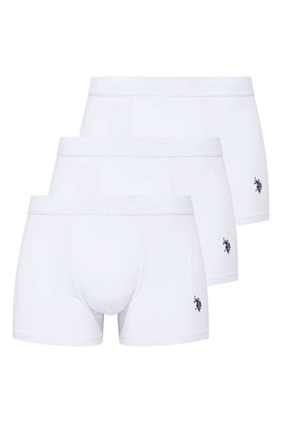 U.S. Polo Assn. Ανδρικά Boxer White 3 τεμαχίων - BRY2AE287.835.973