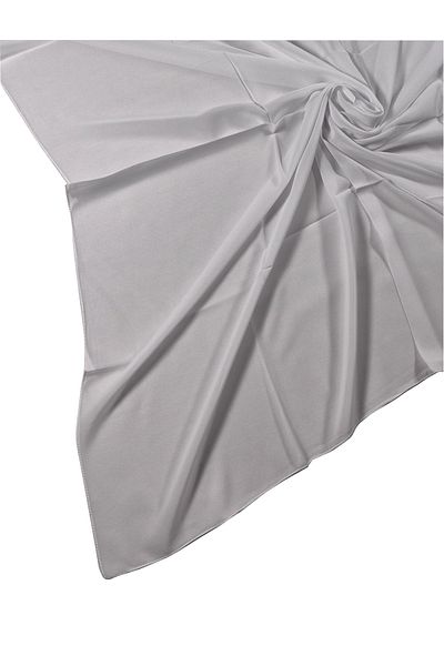 mim eşarp Λευκό Χρώμα 110x110 Cm - Κασκόλ Αιγυπτιακό Κρεπ