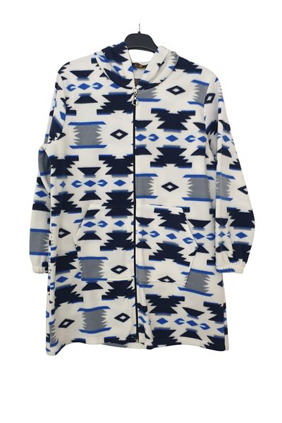 GGMM Plus Size Hooded Fleece Cardigan