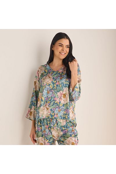 FAV Floral Print T-shirt and Pyjama Set