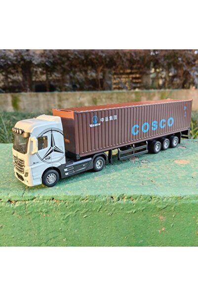 Choice4 حاوية بيضاء 1:50 شاحنة كبيرة من سبائك معدنية نموذج سيارة ألعاب حاوية ...