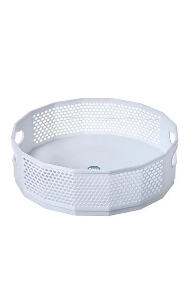 Choice WHITE 1pc360 ° rotating plastic storage rack bathroom bathroom storage rack kitchen food oil seasoni