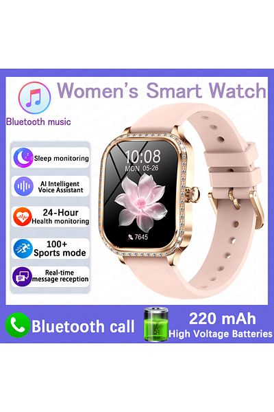 ChiBear Pink silicone tape For Huawei FIT 3 Smartwatch Women Gift 1.75" HD Display Ultra-Slim Design Heart R