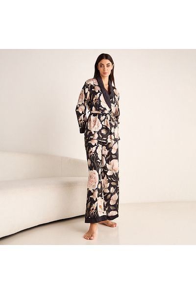 FAV Floral Print Robe and Pyjama Set