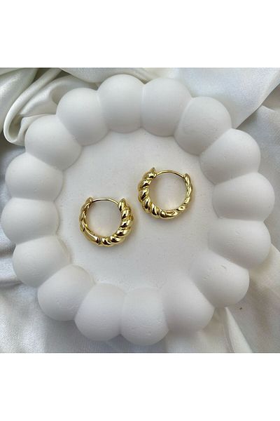 Bijou Luz Curved Cable Model Earrings