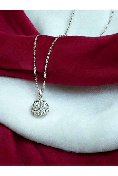 BeyCen Lotus Çiçeği Çelik Kolye
