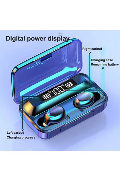 Choice black Wireless bluetooth earphones Wireless In-ear Gaming Headset With Digital Display Sports Headse