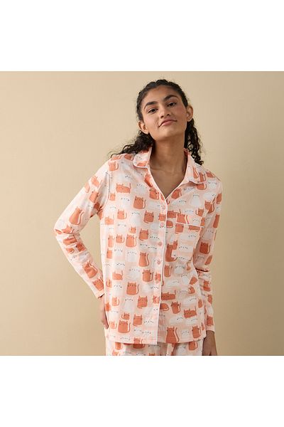 FAV Printed Shirt and Pyjama Set