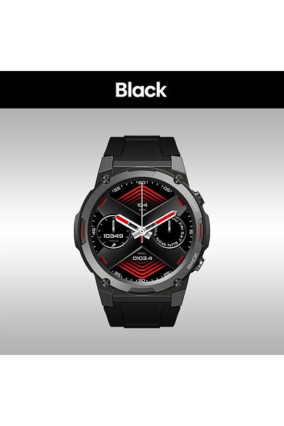 Zeblaze Black Zeblaze VIBE 7 PRO Smart Watch 1.43'' AMOLED Display Make/Receive Phone Calls Health Managemen
