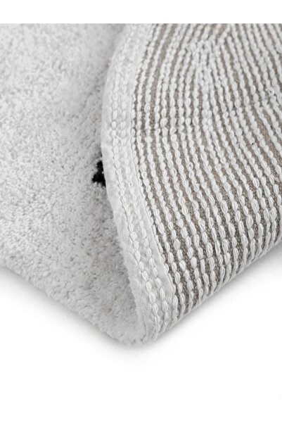 LC Waikiki LCW HOME Μαύρο Κεντητό Χαλάκι Μπάνιου 50x80 εκ