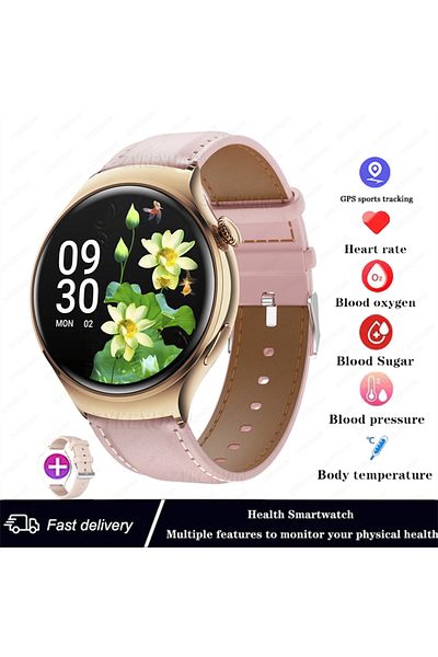 ZYKEXUAN Pink Belt For Huawei Watch 4 Smart Watch Women 360*360 Amoled Hd Screen Nfc Ip68 Waterproof Heart Ra