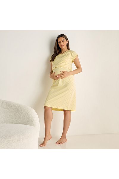 FAV All-over Print Maternity Night Dress