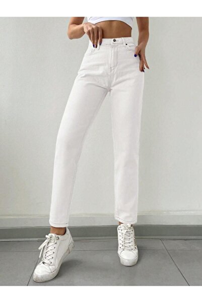 ByCukurovaFrango جينز ريترو كومفورت موم - قصة مريحة بخصر عالٍ