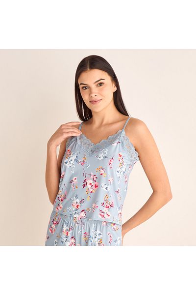 FAV Floral Print Camisole Top and Elasticated Shorts Set