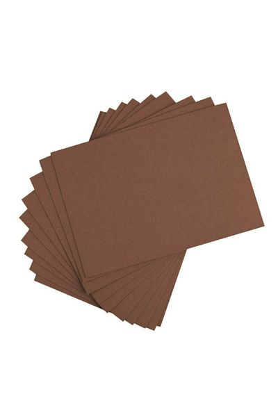 TİFOYS Brown 35X50 cm Cardboard 1.0mm Series Carbon Preschool Kindergarten Nursery (36 Pieces)
