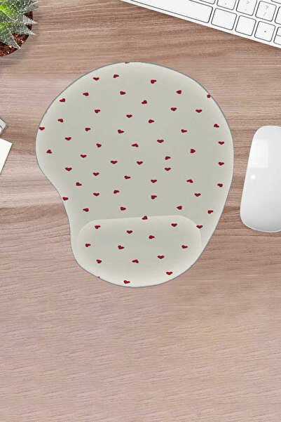KARMAT Damla, Με υποστήριξη καρπού, Μοτίβο κόκκινης καρδιάς, Άνετο mouse pad,...