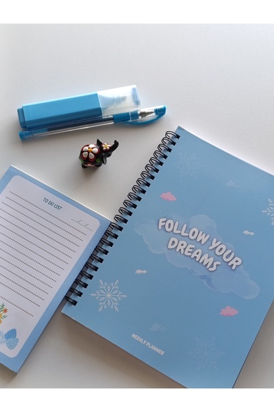 namaviga notebook A5 Spiralli Süresiz Haftalık Planlayıcı Dream Ajanda