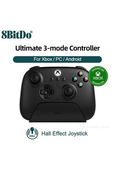 Choice Black 8BitDo Xbox Controller Ultimate 3-mode Gamepads PC licensed by Microsoft for Xbox Series X S,