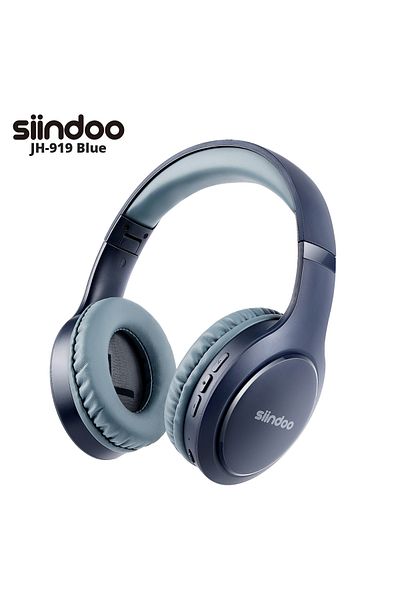 Choice Navy Blue Siindoo Wireless Bluetooth Headphones 3 Colors Foldable Stereo Earphones Super Bass Noise