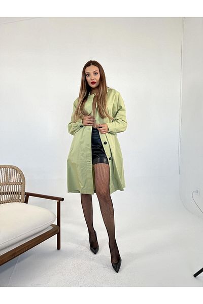 Kokosh moda 4960 TRENCH JEANS-VERDE
