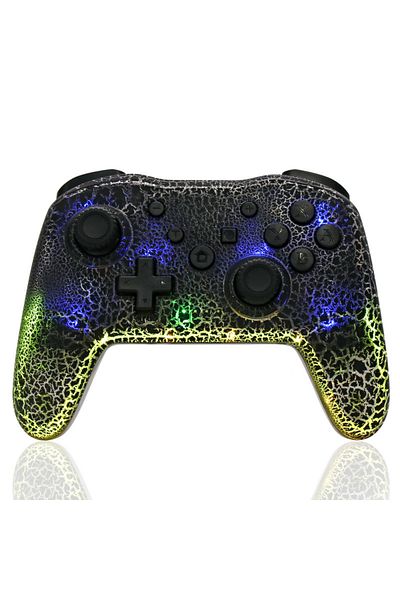 Choice black GAMINJA RGB Wireless Gamepad CRACK PROCESS For Nintendo Switch TV Box PS3 Joystick Controller
