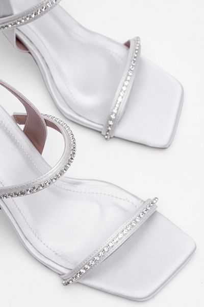 Tasarım Party Star Diamond Rhinestone High-Heeled Shoes High-Heeled Sandals
