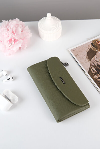 ESGUARE Women's 100% Real Leather Multi-Compartment Wallet