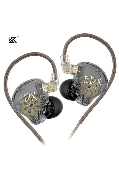 KZ EDXlite Grey NOMIC EDX Lite HIFI Bass Earphones Stereo Music Earbuds In Ear Monitor Stage Live He