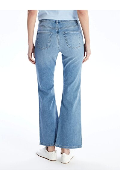 LC Waikiki LCW Jeans İNDİGO Mars Flare Kadın Jean Pantolon