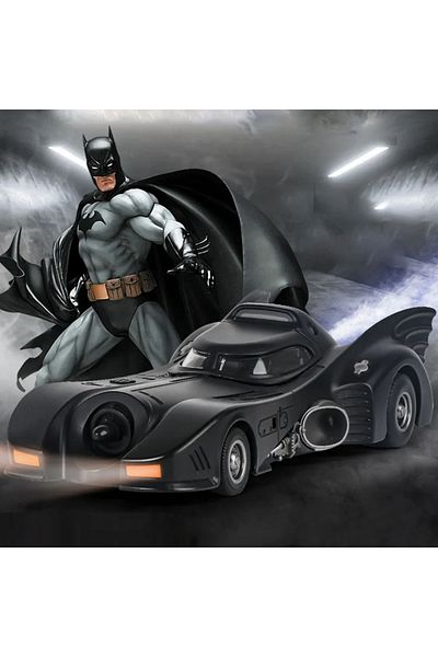 Choice Black with box 1/24 1989 Batmobile Alloy Car Model Simulation Metal Diecast Toys Vehicle Model with