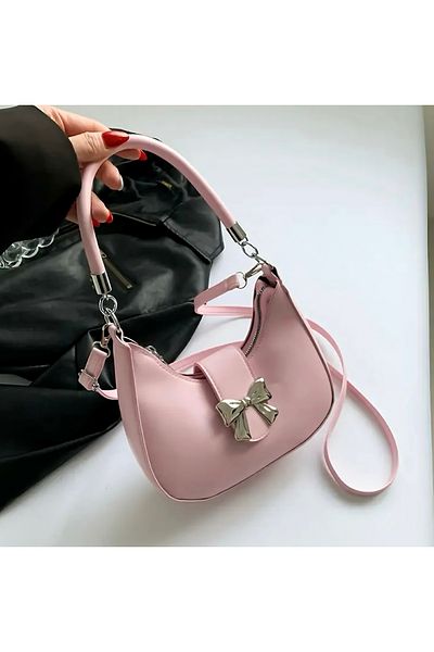 Clariss Black Pinterest Shoulder Bag with Bow 🎀