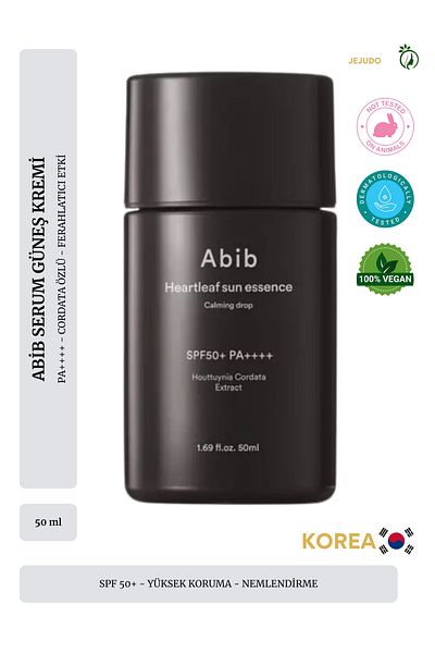 JEJUDO Abib Heartleaf Sun Essence - CalminG 50ml Sun Serum