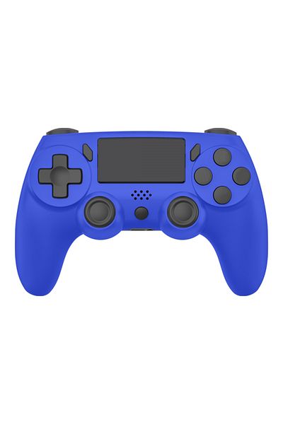 Choice لوحة ألعاب GAMINJA لاسلكية زرقاء مع جيروسكوب 6 محاور ولوحة لمس وعصا تحكم للكمبيوتر الشخصي واهتزاز مزدوج لجهاز PS4 PS3