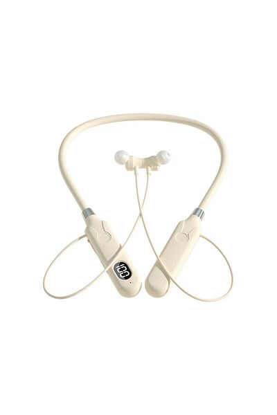 Choice Skin Color Bt-12 Wireless Bluetooth Earphones Headphones Neckband Outdoor Sports Headset With Displa