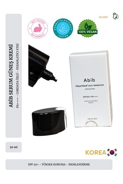 JEJUDO Abib Heartleaf Sun Essence - CalminG 50ml Sun Serum