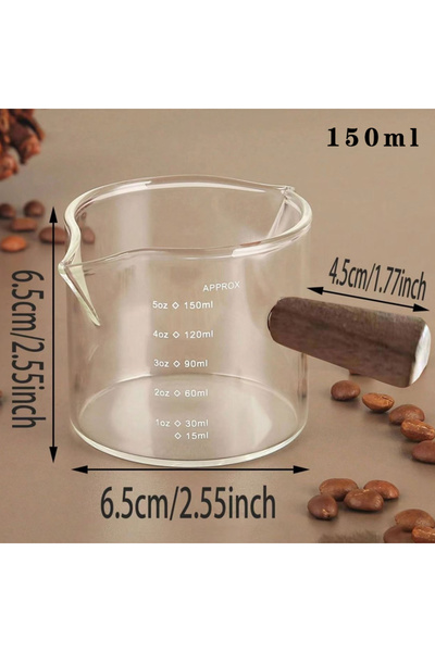 Choice <200ml 150ml [Hot Sales] 75ml Glass Espresso Measuring Cup Double/Sing...