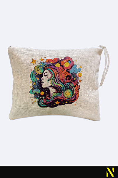 nilizma Women's Patterned Linen Handbag